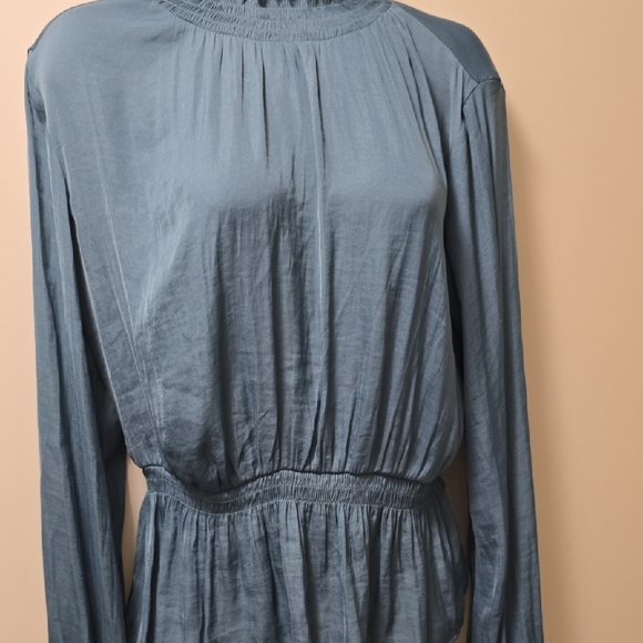 Nine West Teal Long Sleeve Blouse - Picture 2 of 7